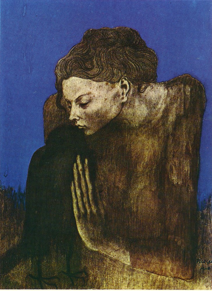 Picasso Woman with raven 1904